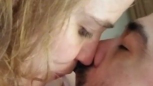 Wife Cum Kissing Husband